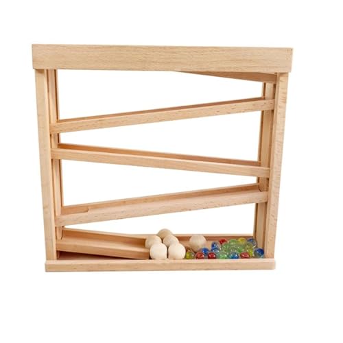 LLTCMYGS Montessori Holzkugelbahn Visual Tracking Toy, EIN Spielzeug für Kinder im Vorschulalter von LLTCMYGS