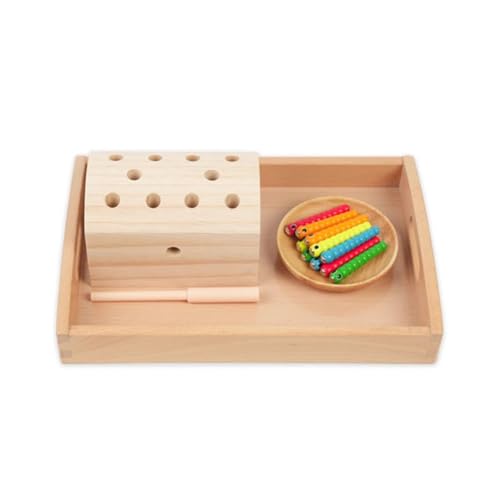 LLTCMYGS Montessori Holzmagnetischer Wurm Spielset, Spielzeug zur Entwicklung der Feinmotorik für die Vorschule LLTCMYGS Montessori Holzmagnetischer Wurm Spielset, Spielzeug zur Entwicklung der Feinmotorik für die Vorschule von LLTCMYGS