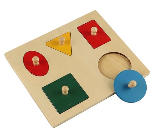 LLTCMYGS Montessori Holzpuzzle mit Griffen, geometrische Formen Farbenerkennung LLTCMYGS Montessori Holzpuzzle mit Griffen, geometrische Formen Farbenerkennung von LLTCMYGS