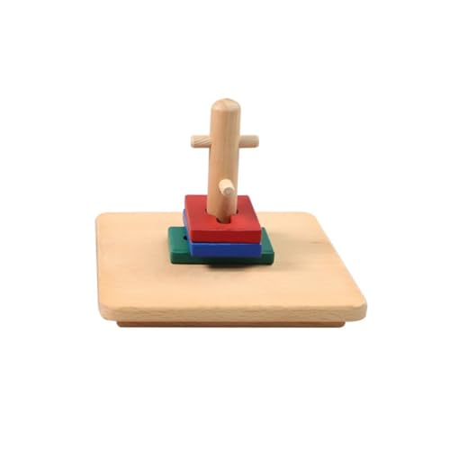 LLTCMYGS Montessori Holzspielzeug zum Drehen und Sortieren, Vorschule, sensorische Hand-Auge-Koordination, Lehrmittel,Model a von LLTCMYGS