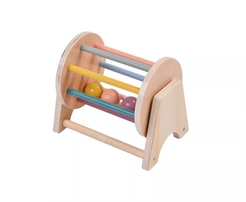 LLTCMYGS Montessori Holztextil Rolltrommel Kinderspielzeug, Lehrmittel für die sensorische Entwicklung im Vorschulalter LLTCMYGS Montessori Holztextil Rolltrommel Kinderspielzeug, Lehrmittel für die sensorische Entwicklung im Vorschulalter von LLTCMYGS
