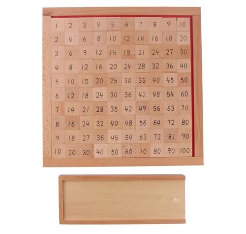 LLTCMYGS Montessori Hundred Board, EIN Mathematik-Lernspielzeug für Kinder im Vorschulalter von LLTCMYGS
