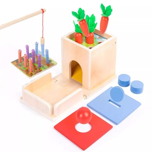 LLTCMYGS Montessori Insektenfangspielzeug und Radieschenziehen, Kinderspielzeug für die Karottenernte von LLTCMYGS
