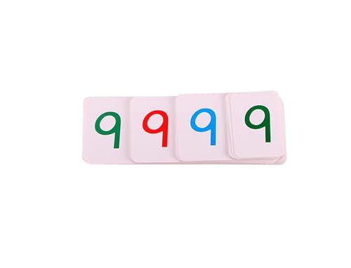 LLTCMYGS Montessori Kinder PVC Digitale kognitive Karte, 1-9000 Digitale kleine Karte (Keine Holzkiste),Small von LLTCMYGS