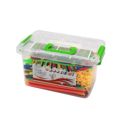 LLTCMYGS Montessori Kinder-Strohhalm-Set, Bildungsraum Bausteine Kinderspielzeug,Five Hundred von LLTCMYGS