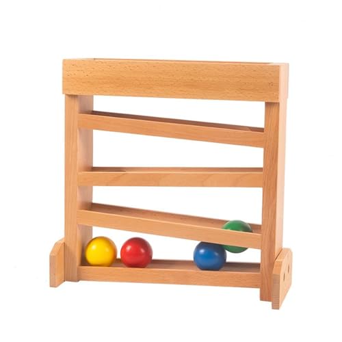 LLTCMYGS Montessori Kinder Vision Tracker aus Holz, Säuglings-Kugelbahn Spielzeug für die Früherziehung von LLTCMYGS