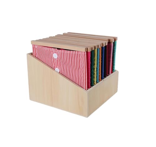 LLTCMYGS Montessori Kinderkleidung Rahmen Spielzeug, Lebenskompetenztraining (12 Stück),with Storage Frame von LLTCMYGS