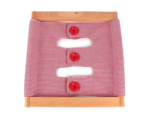 LLTCMYGS Montessori Kleidung Frame Life Teaching AIDS, Spielzeug für die Früherziehung von Kindern,Large Button Garment Frame von LLTCMYGS