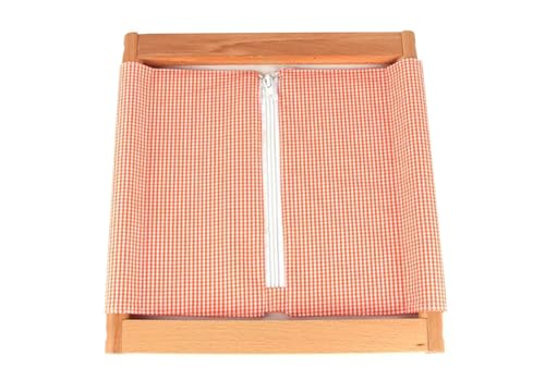 LLTCMYGS Montessori Kleidung Frame Life Teaching AIDS, Spielzeug für die Früherziehung von Kindern,Zipper Garment Frame von LLTCMYGS