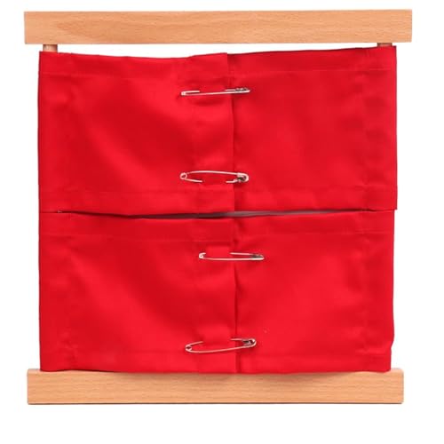 LLTCMYGS Montessori Kleidung Frame Life Teaching AIDS, frühe Lernmaterialien zum Anziehen,Rot LLTCMYGS Montessori Kleidung Frame Life Teaching AIDS, frühe Lernmaterialien zum Anziehen,Rot von LLTCMYGS