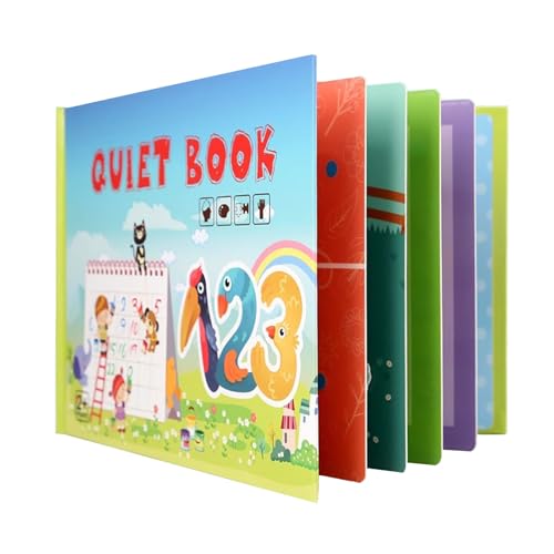LLTCMYGS Montessori Kognitiver Transport Tierpaste Buch, Vorschule Handbuch Zeichnung Aufkleber Buch Unterrichten AIDS,Number cognition von LLTCMYGS