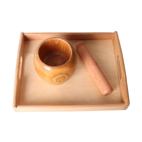 LLTCMYGS Montessori Küchenspielzeug aus Holz, Holzmörser und Stößel, feine Bewegungsentwicklung LLTCMYGS Montessori Küchenspielzeug aus Holz, Holzmörser und Stößel, feine Bewegungsentwicklung von LLTCMYGS