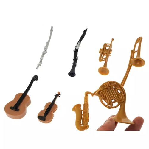 LLTCMYGS Montessori Kunststoff Mini Musikinstrument Modell-Set, Musikzimmer Dekoration von LLTCMYGS