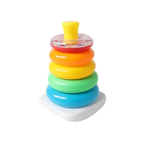 LLTCMYGS Montessori Kunststoff Regenbogen Ring Spielzeug für Kinder, Früherziehung zur intellektuellen Entwicklung LLTCMYGS Montessori Kunststoff Regenbogen Ring Spielzeug für Kinder, Früherziehung zur intellektuellen Entwicklung von LLTCMYGS