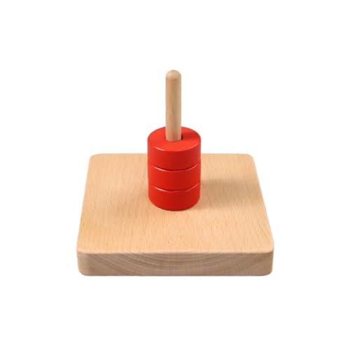 LLTCMYGS Montessori Lehrmittel Lernspielzeug, Montessori Level Ring, Würfel auf vertikalem Dübel,Model b LLTCMYGS Montessori Lehrmittel Lernspielzeug, Montessori Level Ring, Würfel auf vertikalem Dübel,Model b von LLTCMYGS