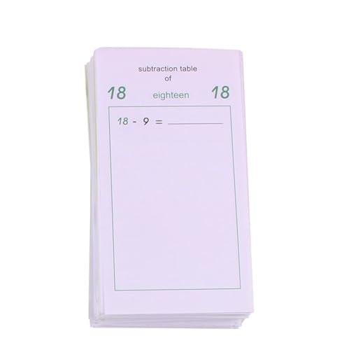 LLTCMYGS Montessori Math Operation Exercise Paper, EIN Hilfsmittel für den Mathematikunterricht,Subtraction von LLTCMYGS