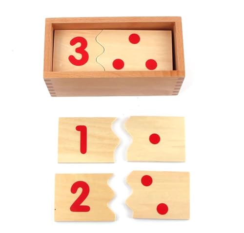 LLTCMYGS Montessori Mathe Materialien Zahlenpuzzle, Digitales Puzzle für Kinder Spielzeug 1-10 von LLTCMYGS