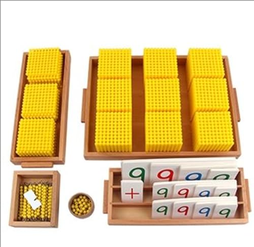 LLTCMYGS Montessori Mathe Perlen Lehrmittel, Kinder Bank Spiel Mathe Spielzeug, Dezimal,New von LLTCMYGS