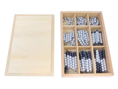 LLTCMYGS Montessori Mathe Perlen Lernspielzeug, Materialien für frühe Kinder zum Erlernen von Mathematik,Grau LLTCMYGS Montessori Mathe Perlen Lernspielzeug, Materialien für frühe Kinder zum Erlernen von Mathematik,Grau von LLTCMYGS