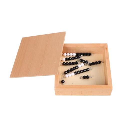 LLTCMYGS Montessori Mathe Perlen Spiel Spielzeug, Kinder Mathe Perlen Materialien,Black and White von LLTCMYGS
