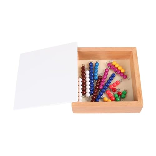 LLTCMYGS Montessori Mathe Perlen Spiel Spielzeug, Kinder Mathe Perlen Materialien,Bunt von LLTCMYGS