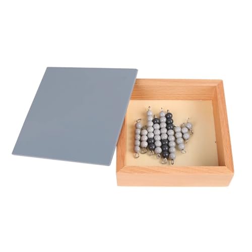 LLTCMYGS Montessori Mathe Perlen Spiel Spielzeug, Kinder Mathe Perlen Materialien,Grau von LLTCMYGS