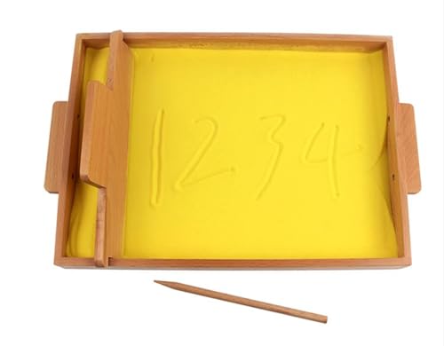 LLTCMYGS Montessori Mathe-Sandtisch aus Holz, Kinder-Sandkasten für den Unterricht von AIDS LLTCMYGS Montessori Mathe-Sandtisch aus Holz, Kinder-Sandkasten für den Unterricht von AIDS von LLTCMYGS