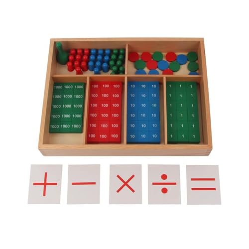 LLTCMYGS Montessori Mathe Stamp Teaching AIDS, Additions- und Subtraktionsarithmetik für Kinder im frühen Vorschulalter von LLTCMYGS