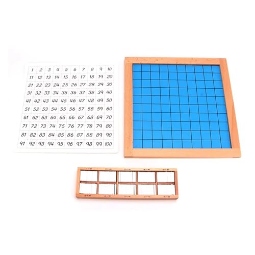 LLTCMYGS Montessori Mathematics Teaching AIDS für Kinder, 1-100 Continuous Digital Teaching Early Education Board von LLTCMYGS