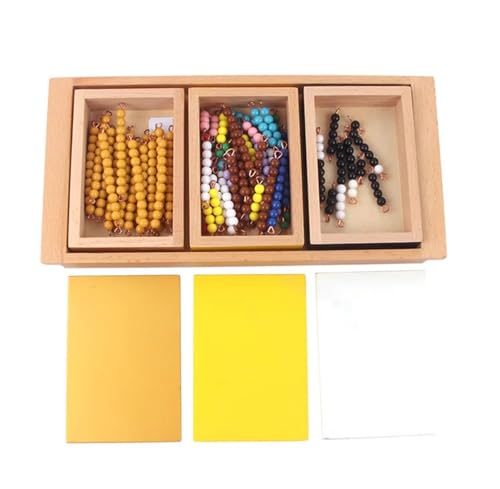 LLTCMYGS Montessori Mathematik Perlen Schlange Unterricht AIDS, Vorschule Numerische Berechnung AIDS,Multiplication von LLTCMYGS