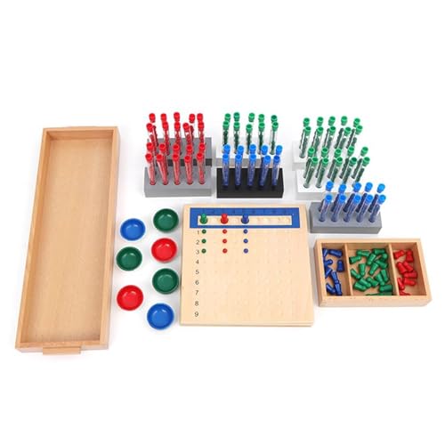 LLTCMYGS Montessori Mathematik Reagenzglas Lehrmittel für den Unterricht, Mathematik für die Vorschule Unterrichtsmaterialien von LLTCMYGS