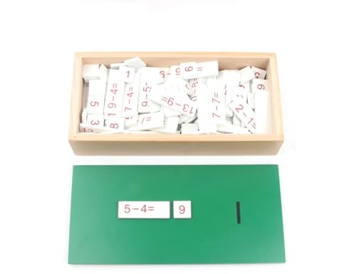 LLTCMYGS Montessori Mathematische Operation Frühe Lehre AIDS, Frühe Mathematik Bildung Holzkiste,Subtract von LLTCMYGS