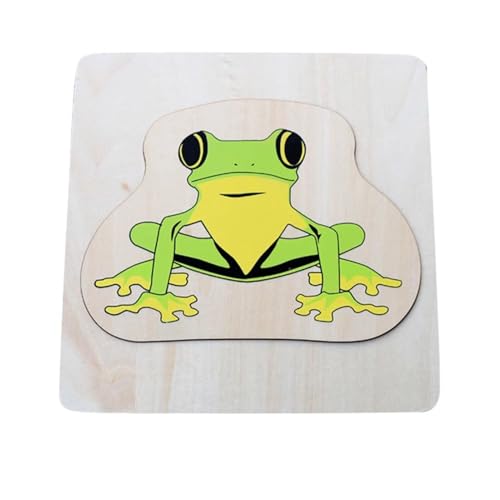 LLTCMYGS Montessori Mehrschichtige Tierwachstumspuzzle-Paneele, hölzernes Puzzle für die Früherziehung Spielzeug,Frog LLTCMYGS Montessori Mehrschichtige Tierwachstumspuzzle-Paneele, hölzernes Puzzle für die Früherziehung Spielzeug,Frog von LLTCMYGS