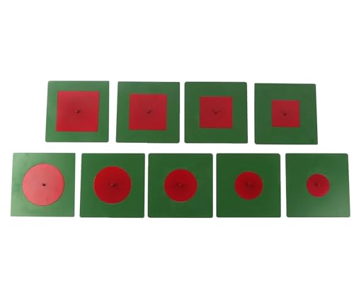 LLTCMYGS Montessori Metall Panel Set, frühkindliche Bildung Vorschule Geometrische Formen Lernspielzeug von LLTCMYGS