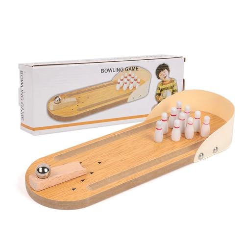 LLTCMYGS Montessori Mini Bowling Spielzeug, Tisch-Bowling-Spiel Schreibtischspielzeug, Kinder LLTCMYGS Montessori Mini Bowling Spielzeug, Tisch-Bowling-Spiel Schreibtischspielzeug, Kinder von LLTCMYGS