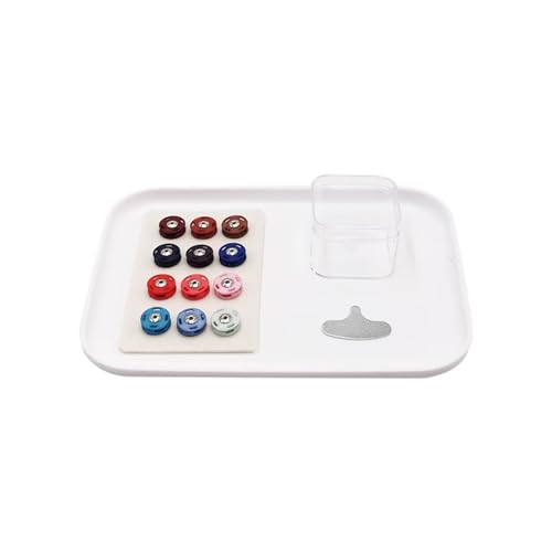 LLTCMYGS Montessori Mini-Knopf-Matching-Spielzeug, Farbenerkennungs-Klassifizierungsspielzeug von LLTCMYGS