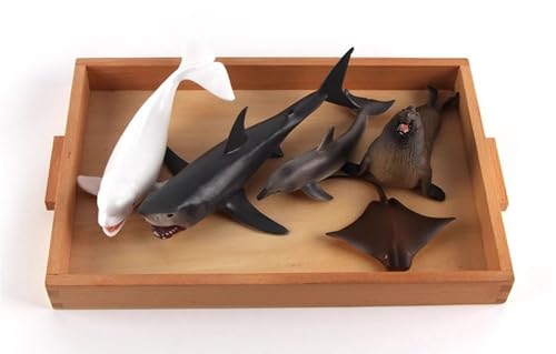LLTCMYGS Montessori Mini Tiermodell Set, Kinder Simulation Tier Lehrmittel,Animal d von LLTCMYGS