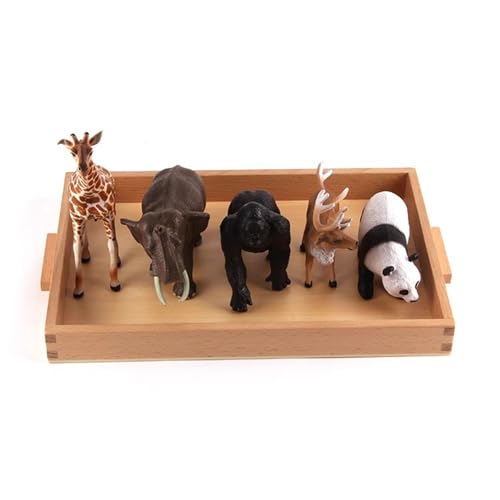 LLTCMYGS Montessori Mini Tiermodell Set, Kinder Simulation Tier Lehrmittel,Animal e von LLTCMYGS