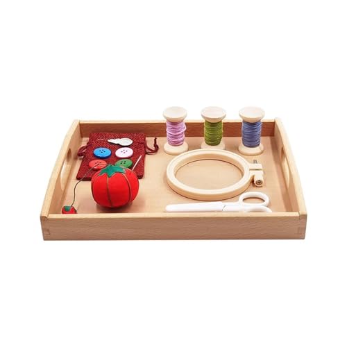 LLTCMYGS Montessori-Nähset Lehrhilfen, Entwicklung der Feinmotorik Bildung von LLTCMYGS