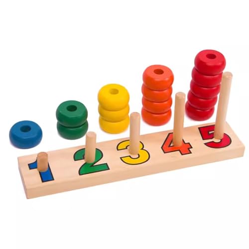 LLTCMYGS Montessori Numerisches Zählen, Lehrmittel, Farbklassifizierung im Vorschulalter, Kinderspielzeug von LLTCMYGS