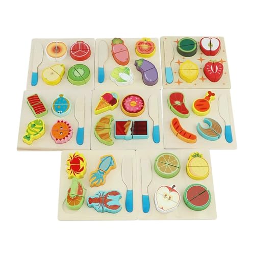 LLTCMYGS Montessori Obst schneiden Kinderspielzeug, simulierter Küchenbaustein Obstspielzeug LLTCMYGS Montessori Obst schneiden Kinderspielzeug, simulierter Küchenbaustein Obstspielzeug von LLTCMYGS