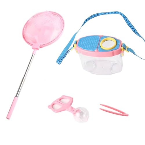 LLTCMYGS Montessori Outdoor Insektenfallen-Kit, EIN Geschenk für natürliches Erkundungsspielzeug für Kinder,Rosa von LLTCMYGS