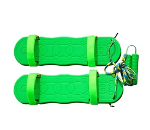 LLTCMYGS Montessori Outdoor Sensorische Integration Training Spielzeug, Kinder Sensorische Balance Board Schuhe,Grün von LLTCMYGS
