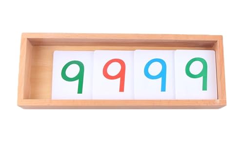 LLTCMYGS Montessori PVC-Kartennummer (1-9000), Digitale kognitive Fähigkeit von Säuglingen im Vorschulalter,Large von LLTCMYGS