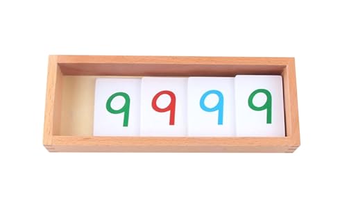 LLTCMYGS Montessori PVC-Kartennummer (1-9000), Digitale kognitive Fähigkeit von Säuglingen im Vorschulalter,Small von LLTCMYGS