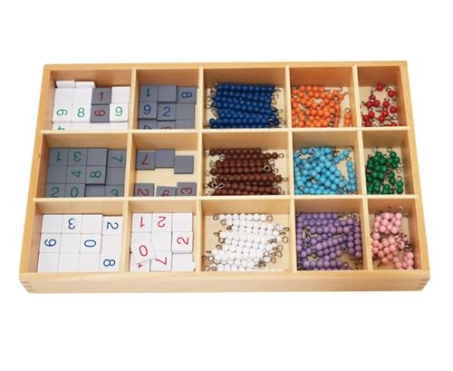 LLTCMYGS Montessori Perlen Mathe Korrespondenz Box Set, EIN Mathe-Erleuchtungsspielzeug für die Vorschule von LLTCMYGS