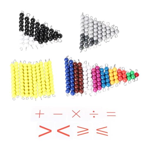 LLTCMYGS Montessori Perlen-Mathe-Spielzeug-Set, Mathe-Berechnung und -Bedienung Lehrhilfsmittel LLTCMYGS Montessori Perlen-Mathe-Spielzeug-Set, Mathe-Berechnung und -Bedienung Lehrhilfsmittel von LLTCMYGS