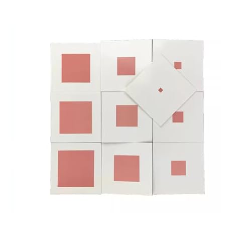 LLTCMYGS Montessori Pink Tower Projektionskarte, Lehrmittel, sensorische korrespondierende Kartenspielzeuge LLTCMYGS Montessori Pink Tower Projektionskarte, Lehrmittel, sensorische korrespondierende Kartenspielzeuge von LLTCMYGS