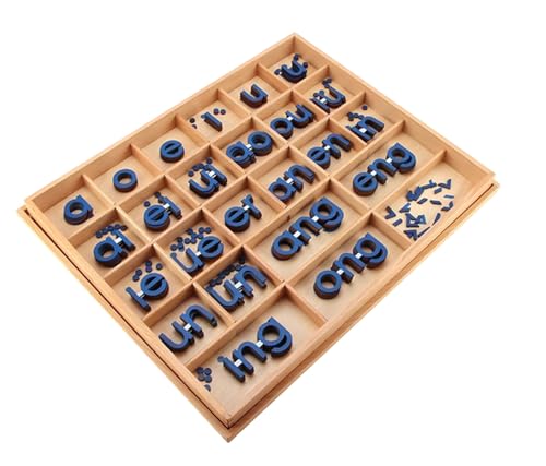 LLTCMYGS Montessori Pinyin Unterrichten von AIDS, Früherziehungsaktivität Briefkasten Sprachunterricht von AIDS,Blau LLTCMYGS Montessori Pinyin Unterrichten von AIDS, Früherziehungsaktivität Briefkasten Sprachunterricht von AIDS,Blau von LLTCMYGS