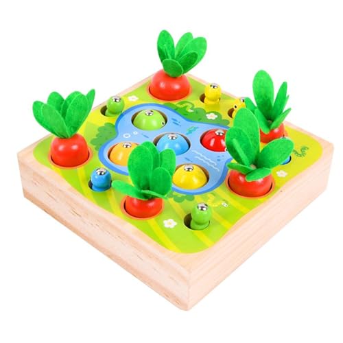 LLTCMYGS Montessori Radieschen ziehen Angeln und Insekten fangen Spielspielzeug, die Entwicklung der Feinmotorik LLTCMYGS Montessori Radieschen ziehen Angeln und Insekten fangen Spielspielzeug, die Entwicklung der Feinmotorik von LLTCMYGS